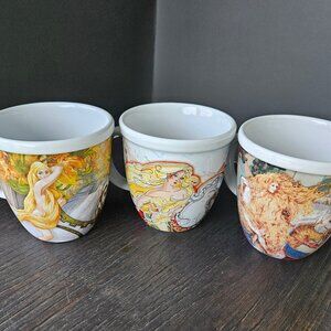 Set of Three Godiva Chocolatier Mugs 12 fl. oz.